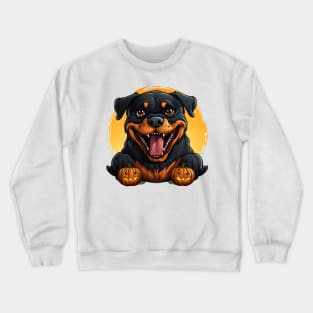 Halloween Rottweiler Dog #1 Crewneck Sweatshirt